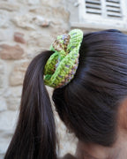 Chouchou vert et violet