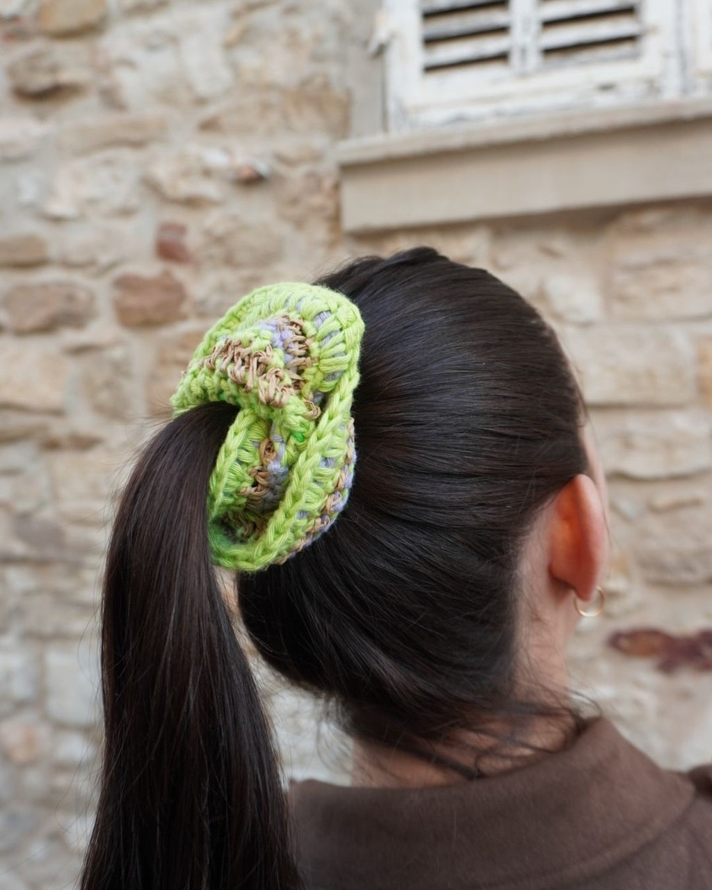 Chouchou vert et violet