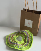 Chouchou vert et violet