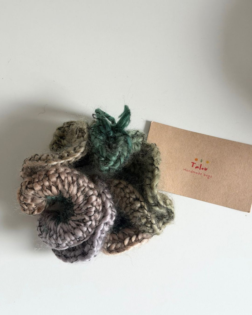 Chouchou vert et beige