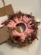 Chouchou rose et dentelle