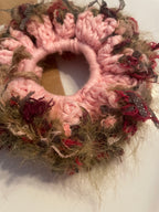 Chouchou rose et dentelle