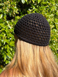 Bonnet crochet noir